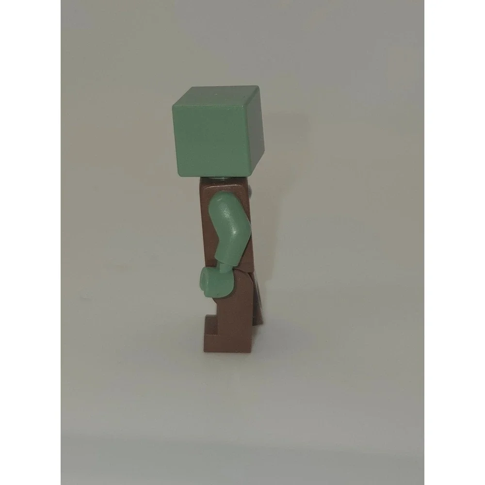 LEGO Minecraft Zombie Drowned Minifigure Brown Excellent